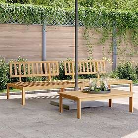 vidaXL Pallsoffor 2-seat solid acacia wood 365852