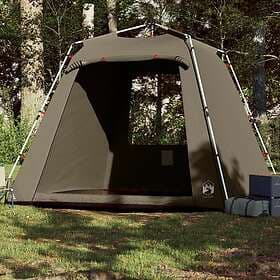 vidaXL Family Tent 4 persons olive green quick setup 4005329