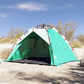 vidaXL Strandtält 3 personer havsgrön snabbrest vattentätt 4005315