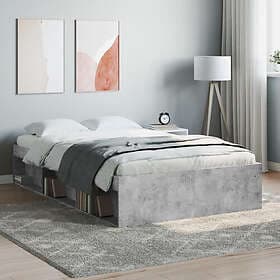 vidaXL Bed Frame concrete grey 120x190 cm