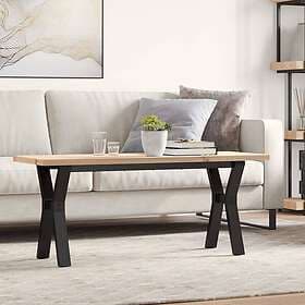 vidaXL Soffbord Y-ram 110x40x45,5 cm massiv furu och gjutjärn 3282777