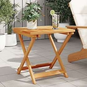 vidaXL Foldable Garden Table 50x50x50 cm solid acacia wood 364893