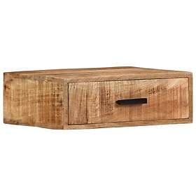 vidaXL Väggmonterat sängbord 40x30x13,5 cm massivt mangoträ 371973