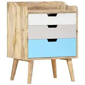 vidaXL Nightstand 47x35x63cm Solid Mango Wood 286480