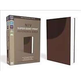 NIV, Super Giant Print Reference Bible, Imitation Leather, Brown, Red Letter Edi