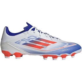 Adidas F50 League Football Boots Ground Cloud White/Solar Red/Lucid Blue UK