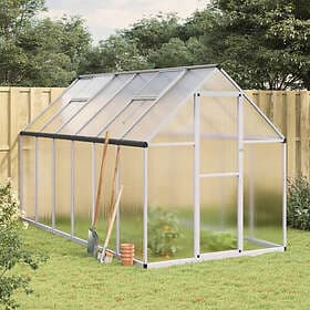 vidaXL Greenhouse 334x169x195 cm (Aluminium/Silver)