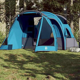 vidaXL Campingtält tunnel 4 personer blå vattentätt 94744