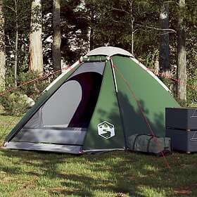 vidaXL Family Tent dome 4 person green waterproof 94769