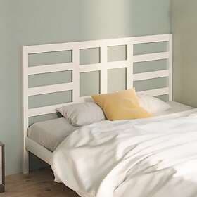 vidaXL Sänggavel vit 166x4x104 cm massiv furu