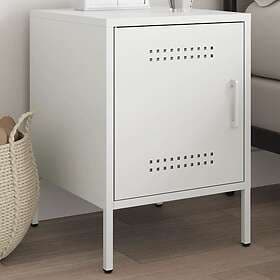 vidaXL Sängskåp vit 36x39x50,5 cm stål 842920