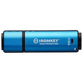 Kingston 512GB USB-C IRONKEY VAULT 50C AES-256 ENCRYPTED FIPS 197 INT IKVP50C/51