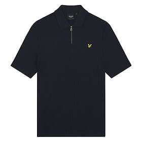 Lyle & Scott Textured Stripe Polo Shirt Herr
