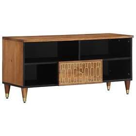 vidaXL Tv-bänk 100x33x46 cm massivt mangoträ 358300