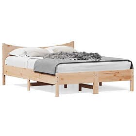 vidaXL Bed Frame 120x190 cm solid pine