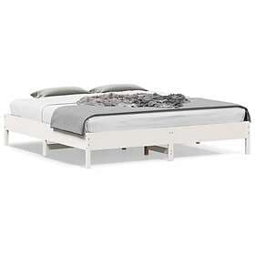 vidaXL Bed Frame white 180x200 cm solid pine