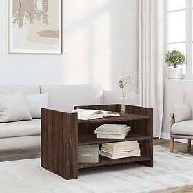 vidaXL Soffbord brun ek 80x50x50 cm konstruerat trä 848345