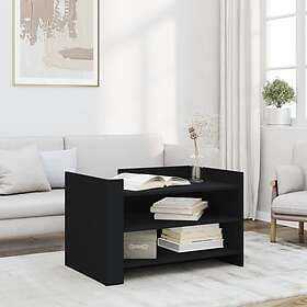 vidaXL Soffbord svart 80x50x50 cm konstruerat trä 848340