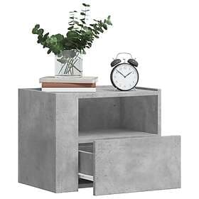 vidaXL Väggmonterade sängbord 2 st betonggrå 45x30x35 cm 848318