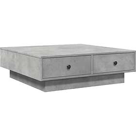 vidaXL Soffbord betonggrå 90x90x28 cm konstruerat trä 848090