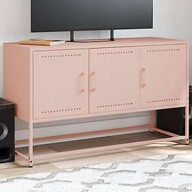 vidaXL TV-skåp rosa 100,5x39x60,5 cm stål 846477