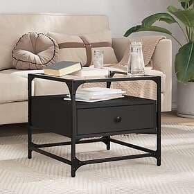 vidaXL Coffee Table Black 50x50x45 cm Steel 846049