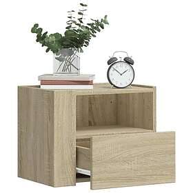 vidaXL Väggmonterade sängbord 2 st sonoma-ek 45x30x35 cm 848316