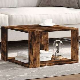 vidaXL Coffee Table Smoke Oak 51.5x51.5x30 cm Engineered Wood 848140