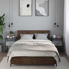 vidaXL Nightstand 2 pcs Grey Sonoma 40x40x55cm Engineered Wood 846081