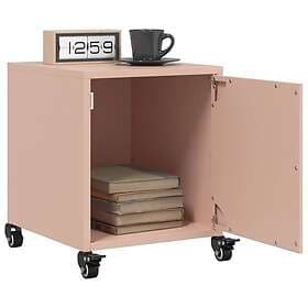 vidaXL Sängbord 2 st rosa 36x39x43,5 cm stål 846617