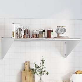 vidaXL Wall Shelf 100x45x31 cm Silver Stainless Steel 30272