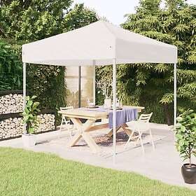 vidaXL Hopfällbart partytält vit 2x2 m 93496