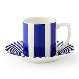 Spode Steccato Espresso Cup with Saucer