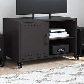 vidaXL TV Stand 68x39x43.5 cm Cold Rolled Steel Black 846668