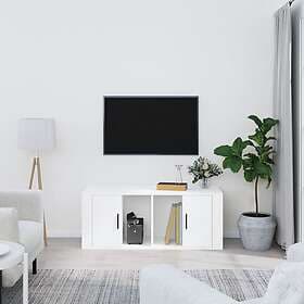 vidaXL Tv-bänk vit 100x35x40 cm konstruerat trä 816800