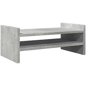 vidaXL Skärmställ betonggrå 50x27x20 cm konstruerat trä