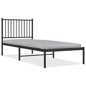 vidaXL Bed Frame metal black 80x200 cm