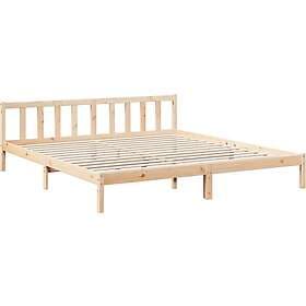 vidaXL Sängram utan madrass extra lång 200x210 cm massiv furu