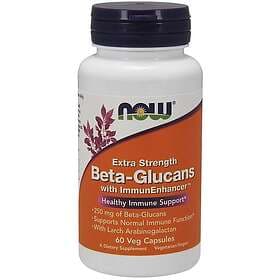 Now Foods Beta-Glucans with ImmunEnhancer, Extra Strength 60 Vege Capsules