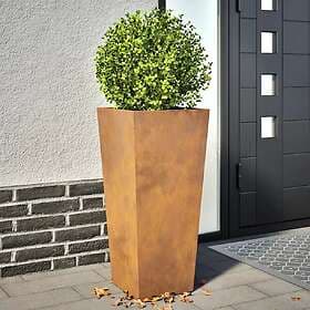 vidaXL Garden Pots 2 pcs 35x35x75 cm rustproof steel