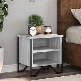vidaXL Nightstand Gray Sonoma 40x30x40cm Engineered Wood