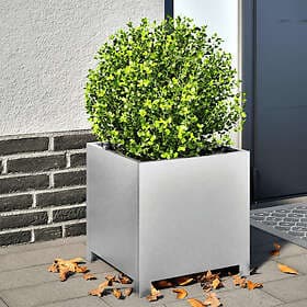 vidaXL Plant Pot 2-pack 40x40x40 cm Galvanized Steel