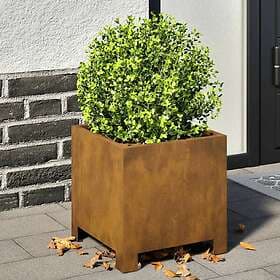 vidaXL Garden Pots 2-pack 30x30x30 cm Rustproof Steel