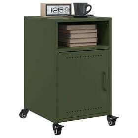 vidaXL Nightstand Olive Green 36x39x59cm Steel