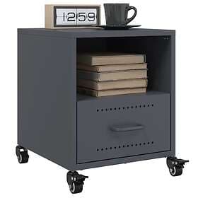 vidaXL Nightstand Anthracite 36x39x43.5cm Steel 819658