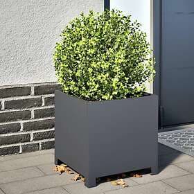 vidaXL Plant pot anthracite 40x40x40 cm steel