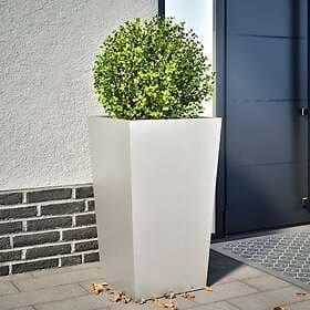 vidaXL Garden Pot 45x45x75 cm Stainless Steel