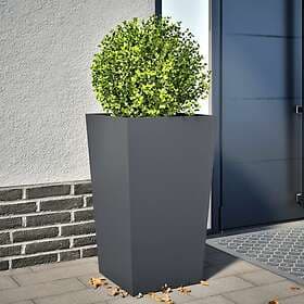 vidaXL Garden Pot Antracite 45x45x75 cm Steel