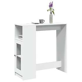 vidaXL Bar table white 101x40x103.5 cm engineered wood
