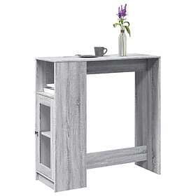 vidaXL Bar table with shelf grey sonoma oak 101x40x103.5 cm engineered wood